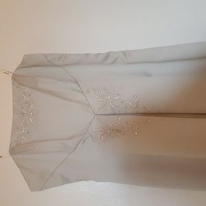 Strapless formal womens gown